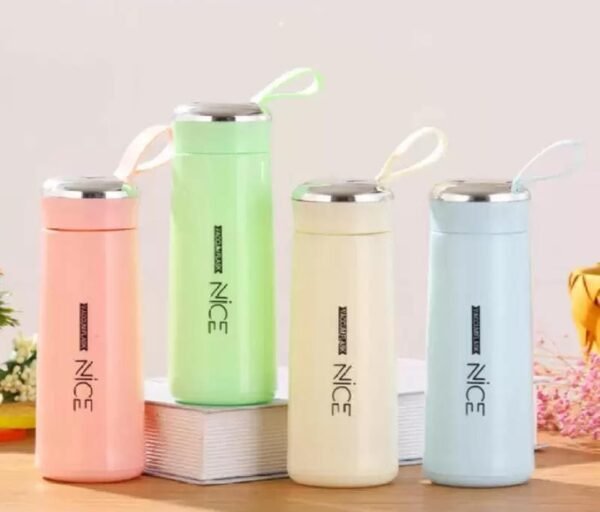 Nice Outdoor Sport Water Bottle | 400ml BPA-Free Leak-Proof Glass Bottle for Gym & Travel