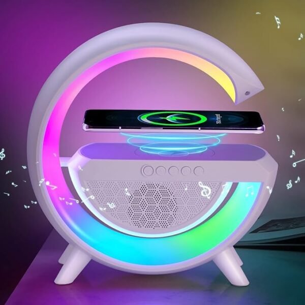 4-in-1 Night Lamp | LED Mood Light + Speaker + Charger + Alarm